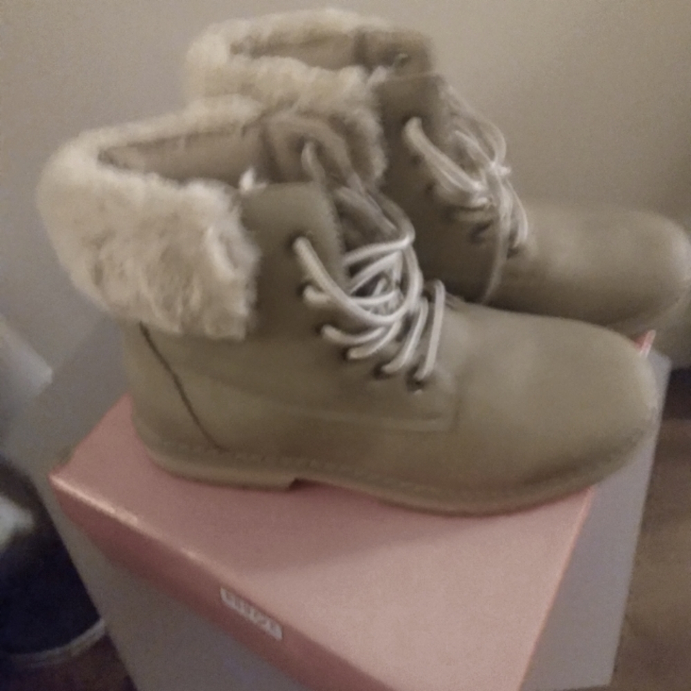 New- Stone color winter boots (New)